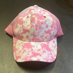 Belsen Women Pink Tie Dye Print Mesh Trucker/Baseball Velcro Cap OS NIB